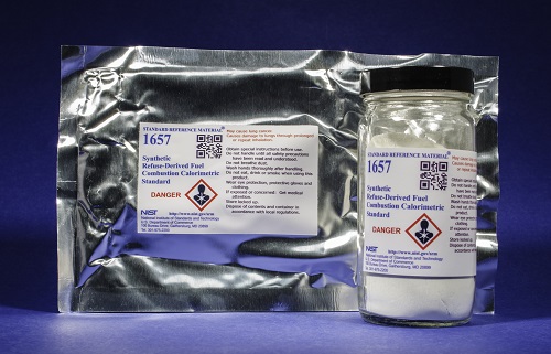 NIST SRM 1657 Synthetic Refuse-Derived Fuel Combustion Calorimetric Standard