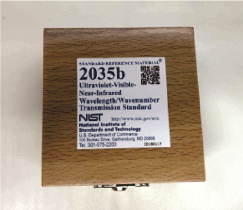 NIST SRM 2035b Ultraviolet-Visible-Near-Infrared Wavelength/Wavenumber Transmission Standard