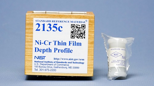NIST SRM 2135c Ni/Cr Thin Film Depth Profile Standard