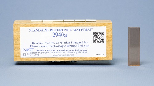 NIST SRM 2940a Relative Intensity Correction Standard for Fluorescence Spectroscopy: Orange